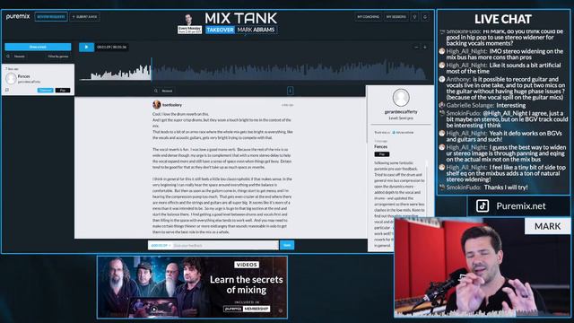Mix Tank w/ Mark Abrams - Submit your song, Get feedback from the Pros! смотреть онлайн