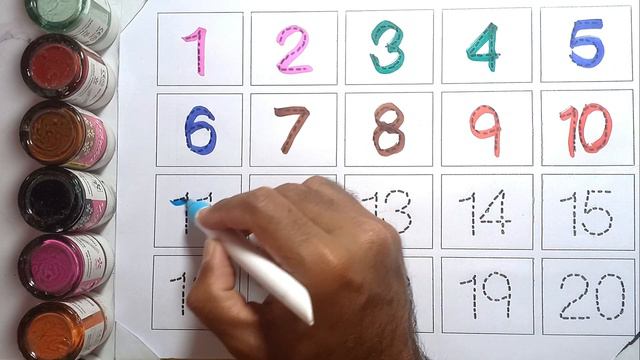 123 Counting | 1-10 Count Numbers | 1234 Numbers Song | 123 Kids | Learn Color | Kids Learning Poin