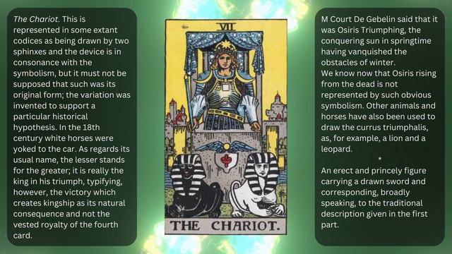 Keys To The Tarot - VII - The Chariot смотреть онлайн