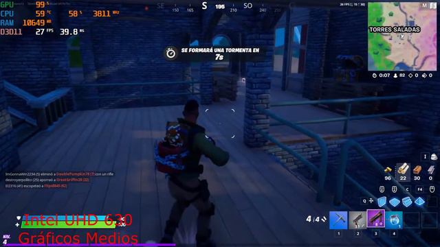 Fortnite actualización modo rendiemiento Intel UHD 630 y RX580 смотреть онлайн