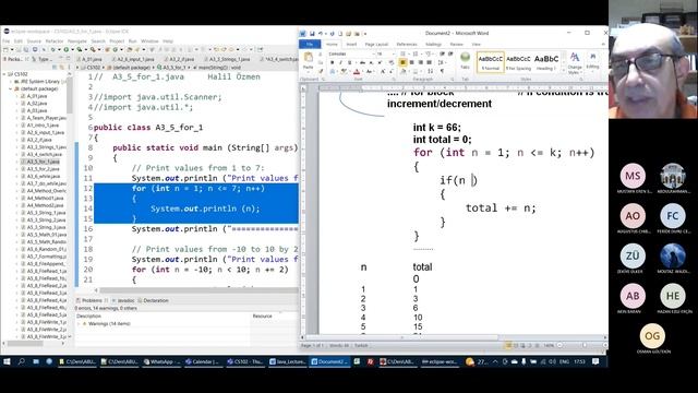 Java (04): for loop (CS102 2022-10-06) смотреть онлайн