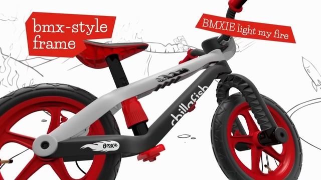 Видео легкий бельгийский беговел Chillafish BMX'ie для детей смотреть онлайн