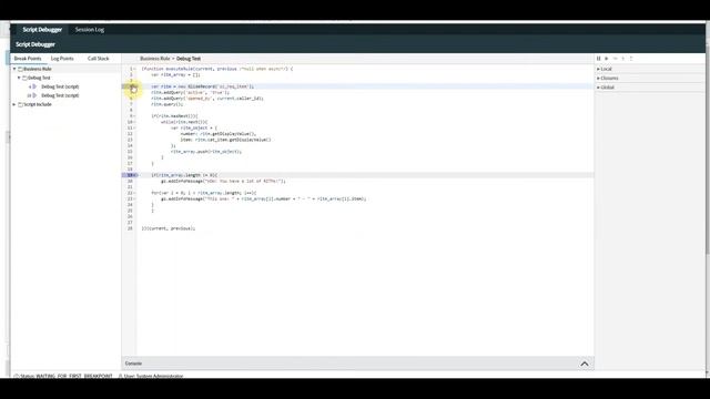 ServiceNow Script Debugger | How to debug Server Side Script смотреть онлайн