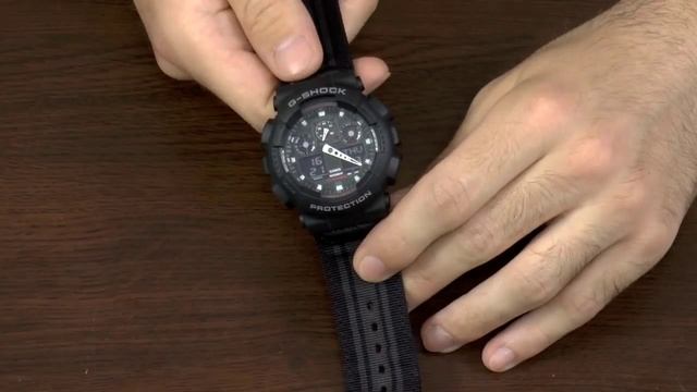 [Обзор] Оригинальные часы CASIO G-Shock GA-100MC-1A смотреть онлайн