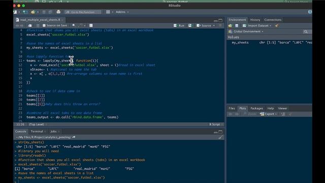 Learning R: 36 import and combine multiple excel sheets (tabs) in R смотреть онлайн