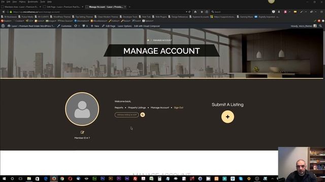 Luxor WordPress Theme - Members area Overview смотреть онлайн