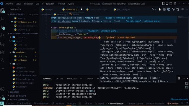 16 FastApi, modelo SQLAlchemy смотреть онлайн