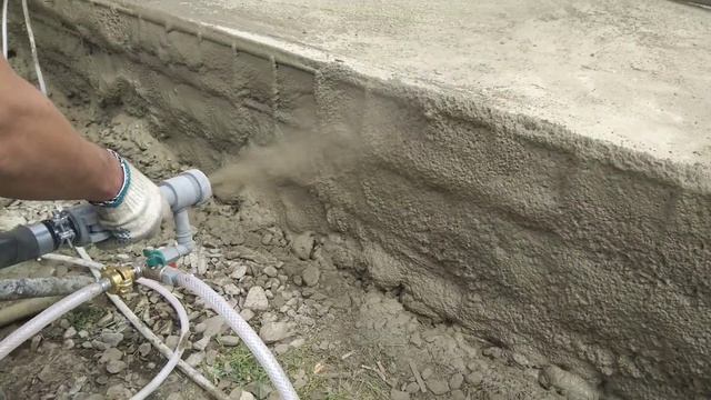 Торкрет, бюджетная установка по торкретированию на базе штукатурной станции смотреть онлайн