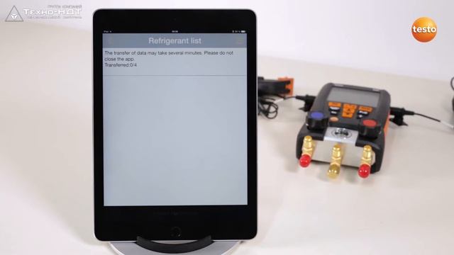 Testo 549/550/557. Мобильное приложение. Работа со списком хладагентов смотреть онлайн