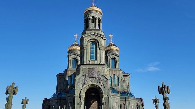 Москва. Собор Воскресения Христова. Главный Храм Вооружённых Сил России. Март 2023 года. смотреть онлайн