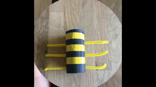 Поделка для детей - пчела из рулона от туалетной бумаги смотреть онлайн
