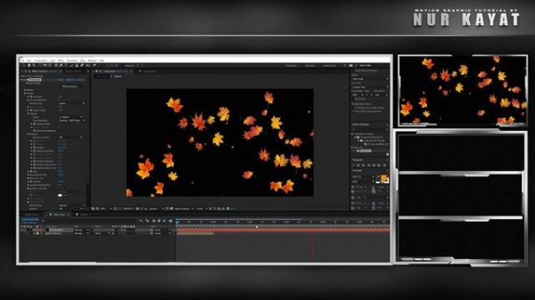After Effect Tutorial | Falling Leaves Trapcode Particular