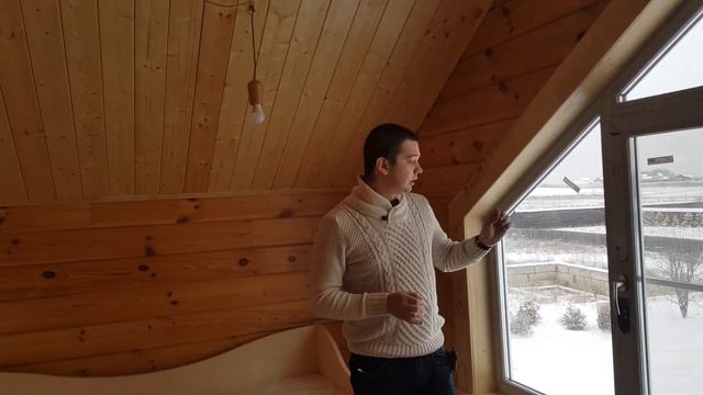 ВНУТРЕННЯЯ ОТДЕЛКА ДОМА ИЗ КЛЕЕНОГО БРУСА - Высота стен мансарды [0+] смотреть онлайн