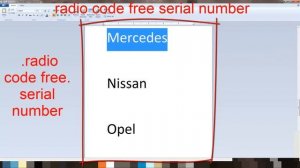 radio code free. serial number code. free