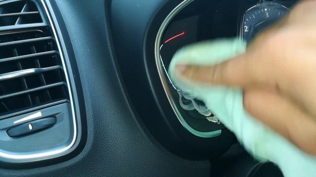 Полировка пластика приборной панели Рено Сценик 4