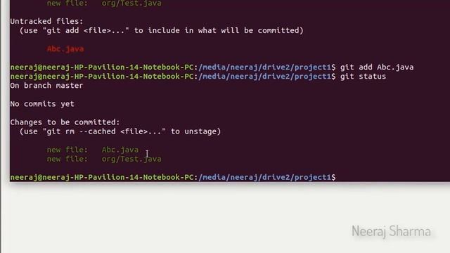 How to remove files from staging area? or How to revert git add - in Git | Hindi | Neeraj Sharma смотреть онлайн
