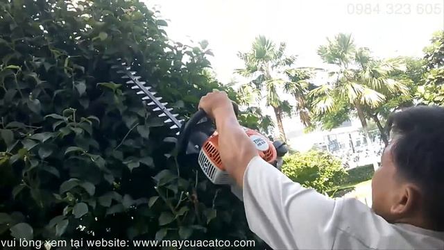 Máy cắt tỉa hàng rào tạo dáng cảnh quan sân vườn STIHL HS 45 của Đức смотреть онлайн