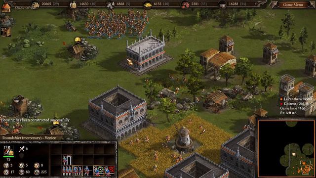 Казаки 3 1v1 15 pt - LaPanthera VS Citizens смотреть онлайн