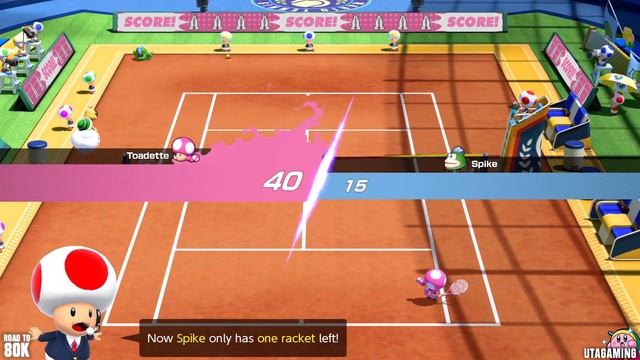 Mario Tennis Aces - Tournament Mode: All Cups (Toadette Gameplay) смотреть онлайн