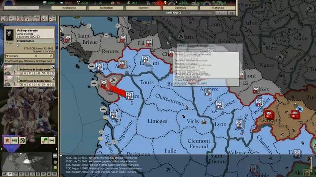 Petain retakes France (Darkest Hour A Hearts of Iron Game) смотреть онлайн