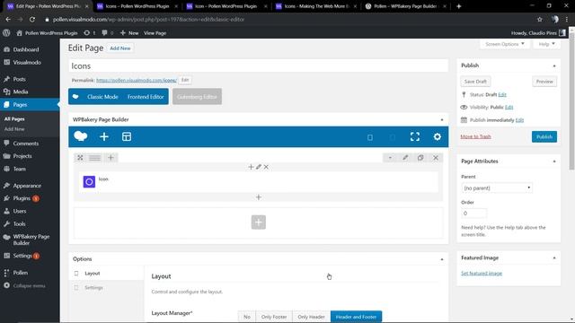 Upload and Icons Usage Guide - Pollen WordPress Plugin смотреть онлайн