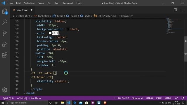 13.Advanced CSS Tooltips in Hindi |Positioning ,Arrows,Fade In Tooltips|Detailed Video With Example смотреть онлайн