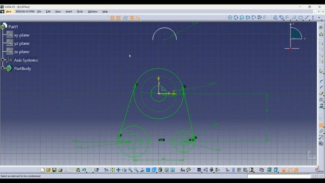 CATIA sketch 40 смотреть онлайн
