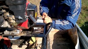 Транспортировка мотоблока на прицепе легкового автомобиля.