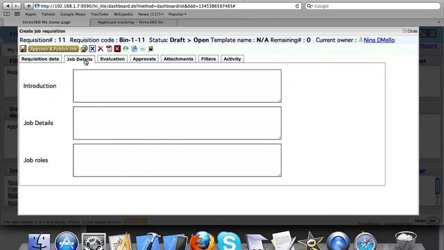 Create a Job Requisition with Hires360 смотреть онлайн
