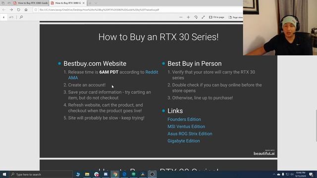 How to buy an RTX 3090 series graphics card! Guide on how to cop NVIDIA RTX 30 Series GPU Cards! смотреть онлайн