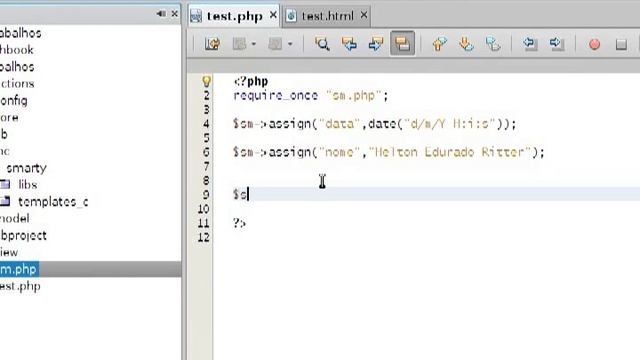 PHP OO - 12 - Hello world ao MVC e Smarty template смотреть онлайн