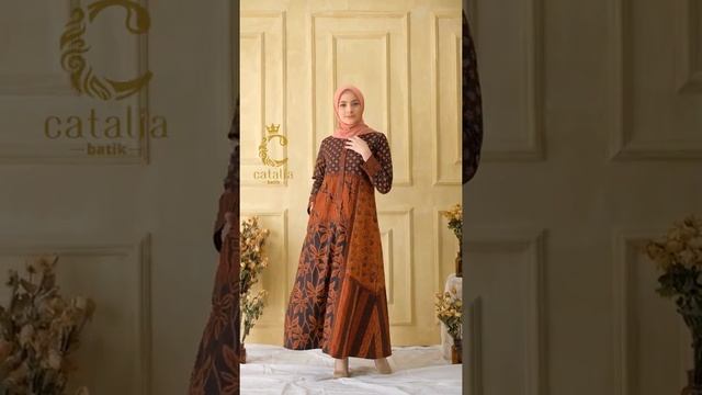 DRESS BATIK WANITA MODERN MAYA SERIES BY CATALIA BATIK