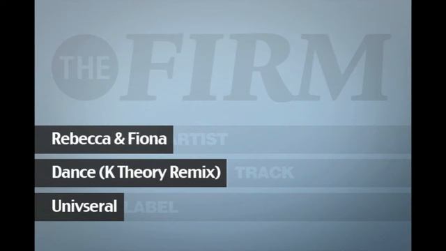 Rebecca & Fiona - Dance (K Theory Remix) смотреть онлайн