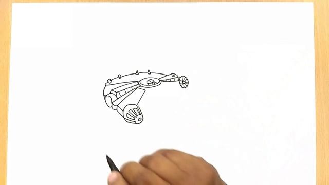 How to Draw the Millennium Falcon from Star Wars смотреть онлайн