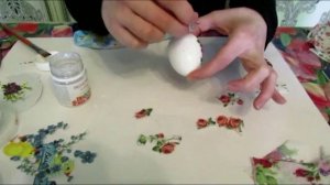 декупаж пенопластовых яиц