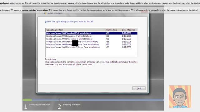 Install Windows Server 2008 on Oracle VM VirtualBox смотреть онлайн