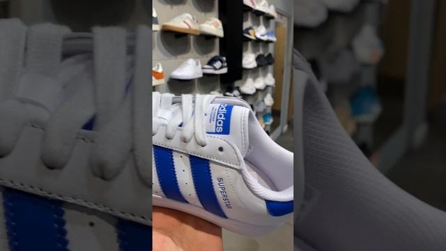 Adidas SuperStar BLUE WHITE XLG Detailed Look #shorts смотреть онлайн