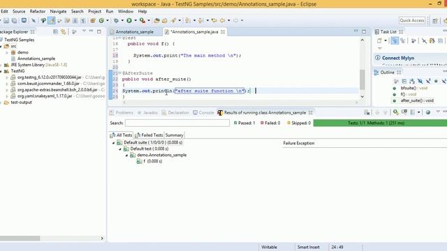 001 TestNG Annotation смотреть онлайн