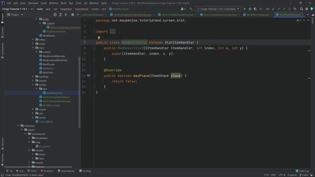 Minecraft Modding 1.18.2 With Forge | BLOCK ENTITIES