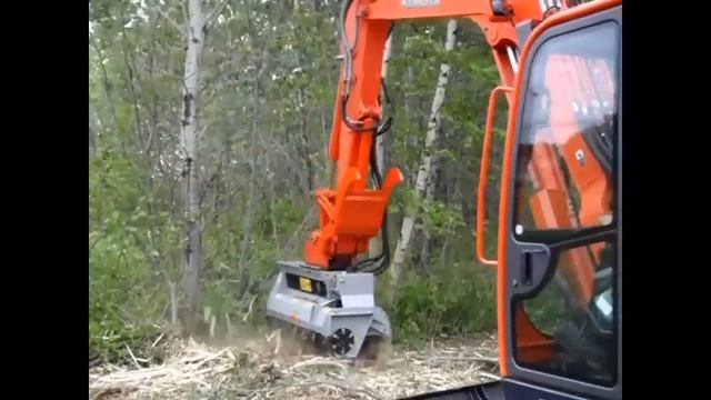 FAE Forestry Mulcher Kubota KX 80 смотреть онлайн