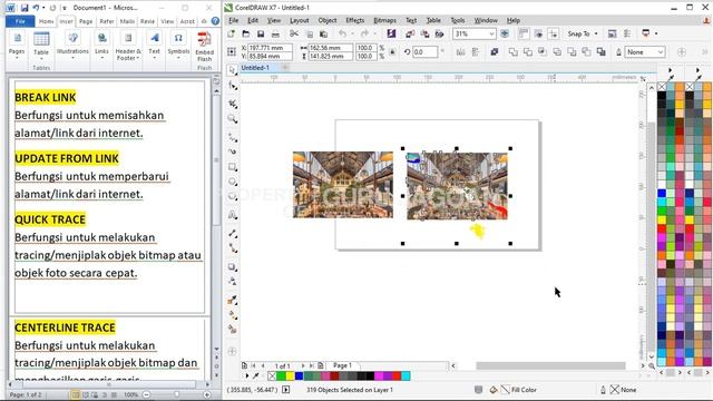 Tutorial CorelDraw Dasar #32 Break Link, Update From Link, Quick Trace, Centerline Trace Dan Outlin смотреть онлайн