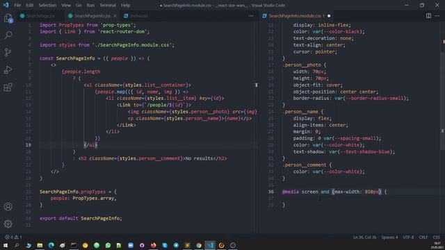 Курс React / Redux-практика. #20. Мемоизация. Хук useCallback(). Lodash Debounce. Компонент "Поиск" смотреть онлайн