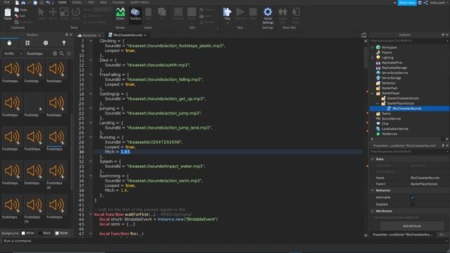 How To Change Footstep Sounds In ROBLOX Studio смотреть онлайн