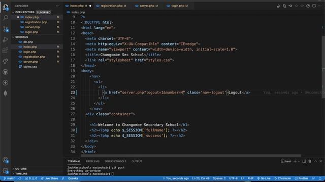 Part 3/3: Logout PHP MYSQL смотреть онлайн