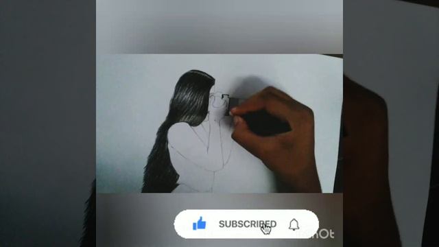 sketch a girl holding camera || New sketch 2021 || sketch drawing for beginner s || Glow up with m смотреть онлайн
