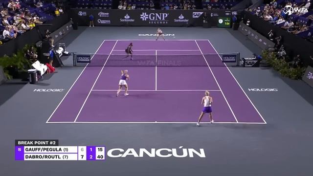 Gauff/Pegula Vs. Dabrowski/Routliffe | 2023 WTA Finals Group Stage | WTA Match Highlights