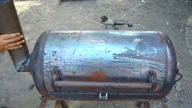 BBQ grill for mom / Гриль-барбекю собственными руками для моей МАМЫ смотреть онлайн