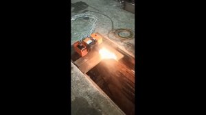 Пробный запуск горелки Дарра 40 у клиента