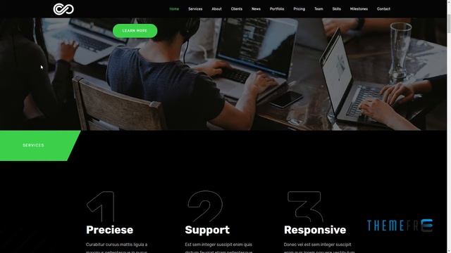 Seppo - Corporate One Page WordPress Theme Sebastian Codie смотреть онлайн