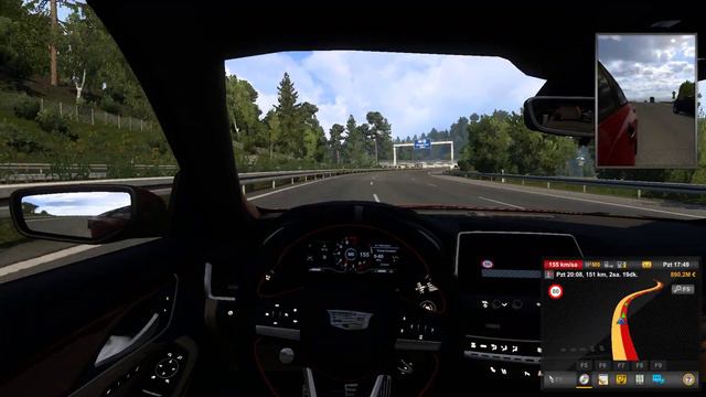 Cadillac CT5-V Black Wing 2022-Euro Truck Simulator 2 (1.49) смотреть онлайн